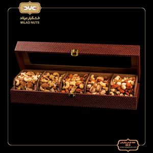 جعبه چرمی ویترینی 5 خانه